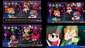 FNF Epic Mashup: Pico, Pico with lyrics by Recd, Nene vs Cassandra, and BF vs Pico with lyrics