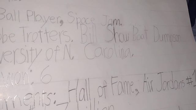 Kelvin Jr's school project for Black History. Topic: Michael Jordan смотреть онлайн
