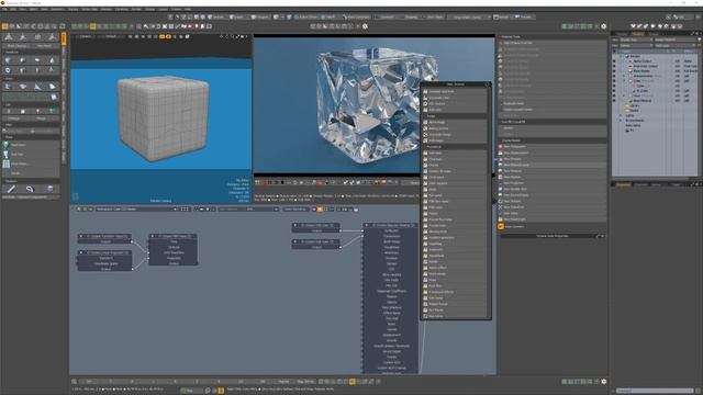 Modo _ Octane Render_ Ice Cube Creation смотреть онлайн