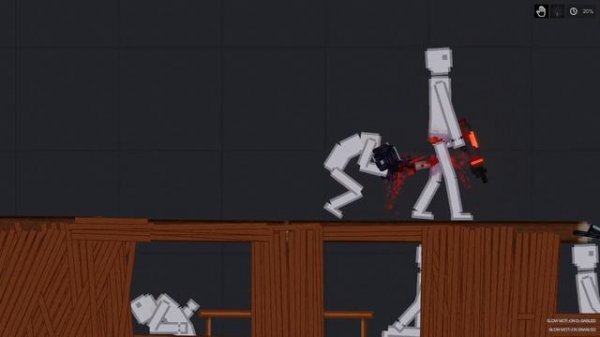 People Playground / Human attacking Plane with Laser Gun