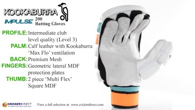 Kookaburra Impulse 200 Batting Gloves смотреть онлайн