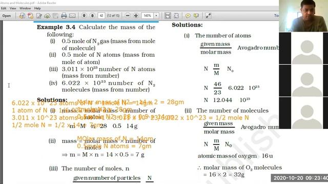 Atoms & Molecules by Rakesh Sir (Class 9 Date 20.10.2020) смотреть онлайн