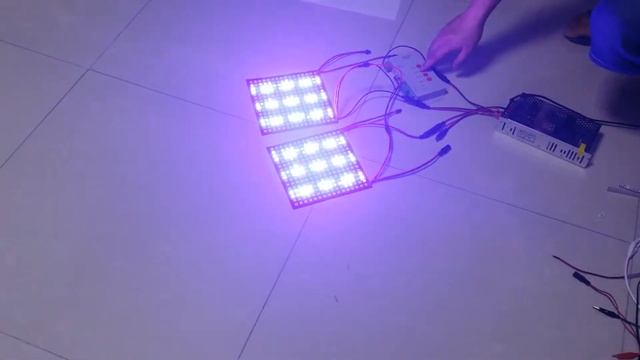 Show you a magic !!!5050 SMD LED WS2812B strip light with DMX 512 controller смотреть онлайн