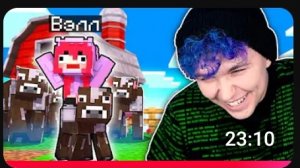 ПОЕХАЛИ😅 УЧУ СВОЮ ДЕВУШКУ БЫТЬ ФЕРМЕРОМ в МАЙНКРАФТ🟩😅 #4 СЕРИЯ ЛЕТСПЛЕЯ