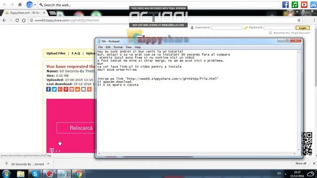 Tutorial #1.Cum sa instalezi 60 seconds. GRATIS FARA [VIRUSI] [ROMANĂ]. смотреть онлайн