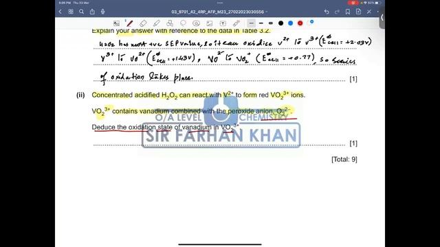 A2 Level Chemistry Past Paper 9701 - FEBRUARY MARCH 2023 VARIANT 42 (ENGLISH/URDU) смотреть онлайн