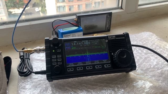 Первое QSO на 20М с Игорем RK6ALK Xiegu X6100 CW80100 смотреть онлайн