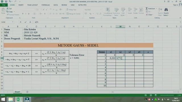 Metode Gauss - Seidel смотреть онлайн