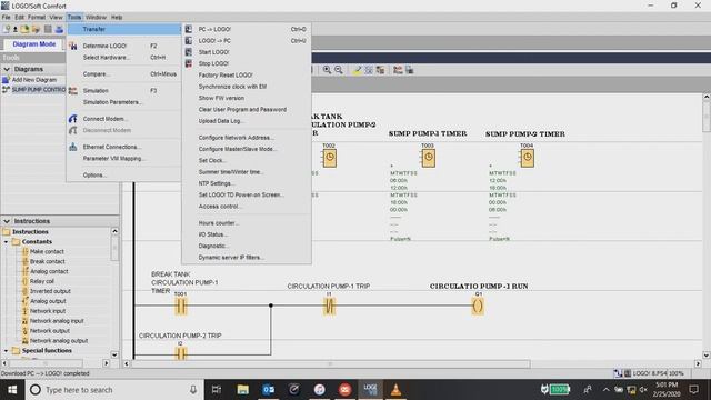 LOGO Comfort_V8.1/LOGO SIEMENS /LOGO CONFIGURATION/LOGO IP ADDRESS SETTING/CLOCK SETTING/UPLOAD PC