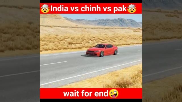 India vs chinh vs pak car chaillenge 😱 beamng.drive #shorts смотреть онлайн