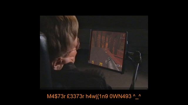 Stephen Hawking ownz n00bz because he is a 1337 ^_^ quake master! смотреть онлайн
