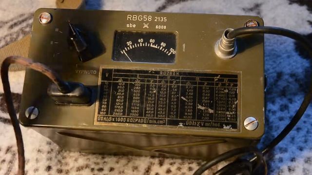 radiometr RBG 58 old Czech military radiometer смотреть онлайн