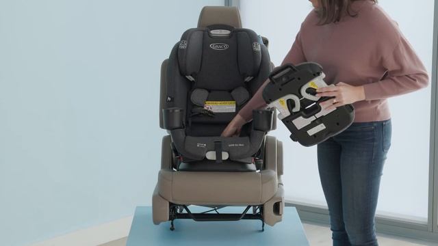 How to install the Seat Belt Trainer on the Graco® 4Ever® DLX Grad 5-in-1 Car Seat смотреть онлайн
