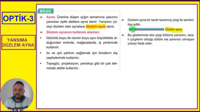 OPTİK -3 | YANSIMA VE DÜZLEM AYNA | 2023 TYT FİZİK | 10.SINIF | смотреть онлайн