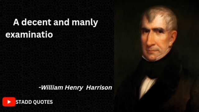 Top Quotes by William Henry Harrison -9th president of united states|STADD QUOTES|‼️ смотреть онлайн
