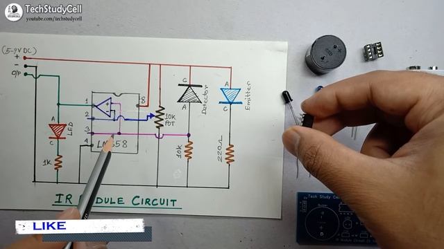 IR Proximity Sensor / Obstacle Detector circuit on PCB | LM358 Op-Amp смотреть онлайн