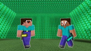 НУБ И ПРО ПРОТИВ ЦУНАМИ ИЗ ИЗУМРУДОВ В МАЙНКРАФТ НЕВИДИМЫЙ ДОМ ЛОВУШКА 100% ЗАЩИТА ОТ НУБА MINECRAFT