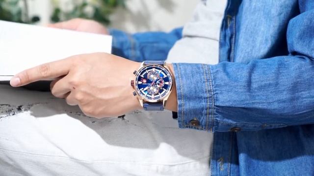 Мужские кварцевые часы MINIFOCUS с водонепроницаемым люминесцентным календарем 0202G062117 смотреть онлайн