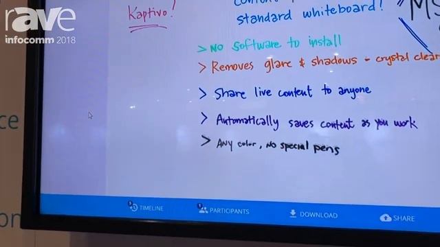 InfoComm 2018: Kaptivo Demos Whiteboard Camera Device for Digital Collaboration смотреть онлайн