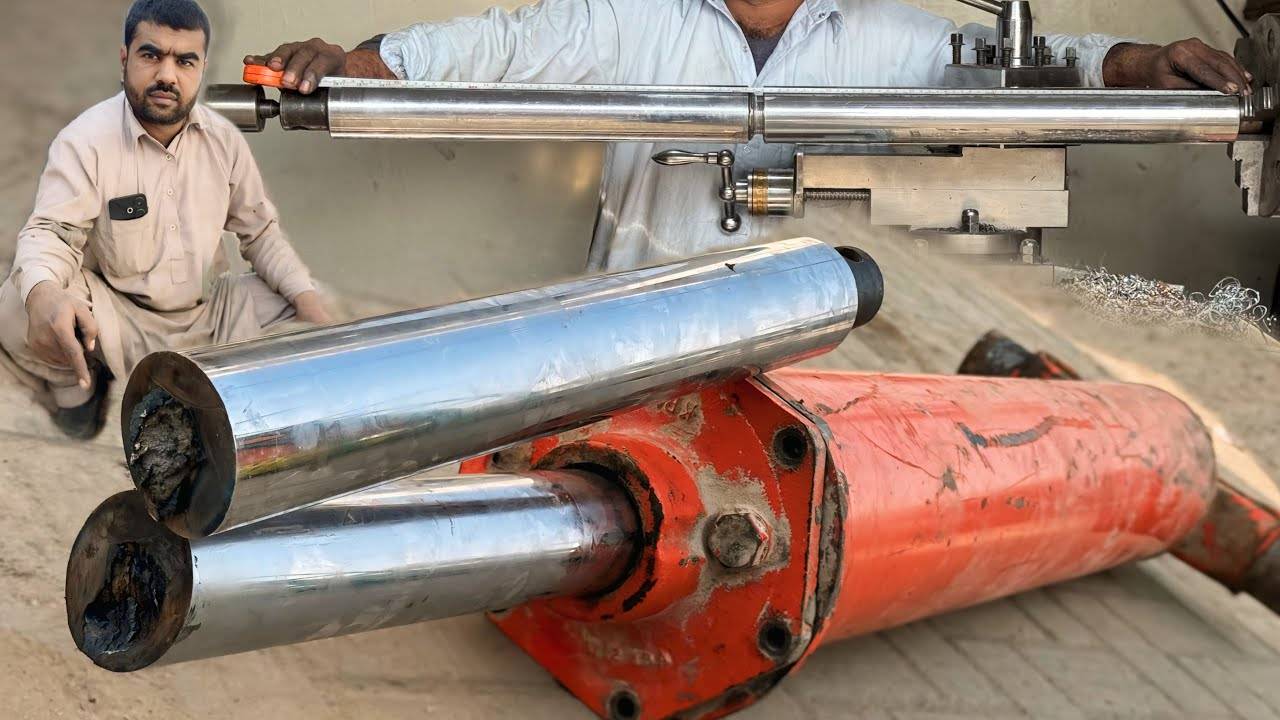 Гидравлический домкрат экскаватора Переломился пополам, "Блестяще Отремонтированный смотреть онлайн