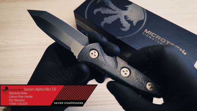 MICROTECH Socom Alpha Mini T/E Signature Series Carbon Fiber Handle DLC Standard 114M-1 DLCCFS смотреть онлайн