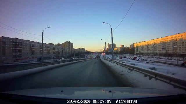 Путь с работы домой,через объектив регистратора. смотреть онлайн