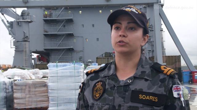 HMAS Choules loaded for Operation QUEENSLAND ASSIST смотреть онлайн