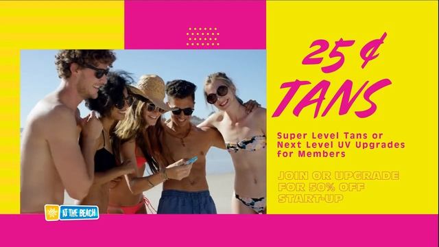 7/12-24/22 for 25 Cent Tans. See https://www.atbtanning.com/specials/ for all our current specials. смотреть онлайн