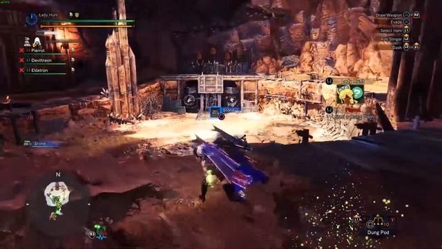 MHWI - Pukei Pukei 4P DB one pit cap 0'54''61 - Triple Cart Team смотреть онлайн