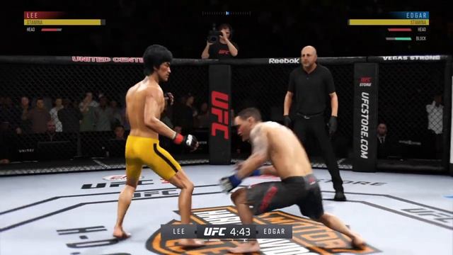 Bruce Lee vs Frankie Edgar (EA Sports UFC 3) - CPU vs CPU смотреть онлайн