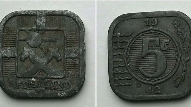 Netherlands 1942 5 Cents Coin WORTH? Wilhelmina I смотреть онлайн
