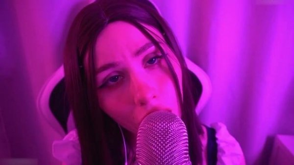 #6 ASMR ear licking, ear kissing, ear eating [ Malina ASMR]