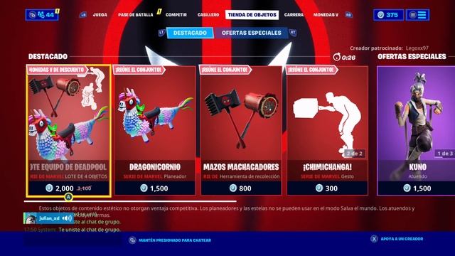 NUEVAS SKINS *CAJINA* y *ENCAJADO* (Pico, Ala delta y Env) NUEVA TIENDA FORTNITE 05/04/2020 смотреть онлайн