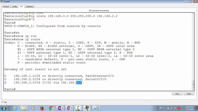 lec8 part one Static Route смотреть онлайн