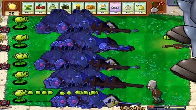 99 Peashooter Attack Dr.Zomboss vs Giga gargantuar - Plants vs Zombies смотреть онлайн