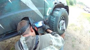 Пороги из ПРОФТРУБЫ на УАЗ ПАТРИОТ