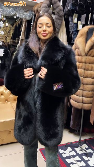 Шубки из черного песца. Качественный мех смотреть онлайн