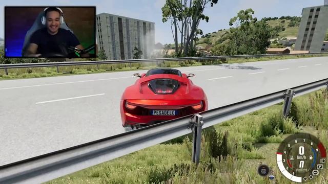 DIRIGINDO COM o VOLANTE INVERTIDO! BeamNG.drive смотреть онлайн