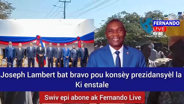 Joseph Lambert te la e fè. gwo deklarasyon. Ala kote gen koze... смотреть онлайн