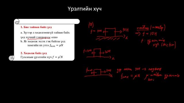 Физикийн хичээл №23 Үрэлтийн хүч смотреть онлайн