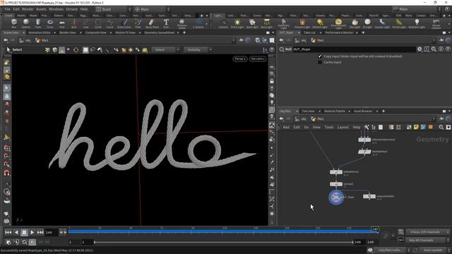 Rope Typography Using Houdini's Vellum & Octane Render смотреть онлайн