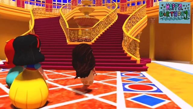 Canción feliz cumpleaños VIVIANA con las PRINCESAS Rapunzel, Sirenita Ariel, Bella y Cenicienta смотреть онлайн