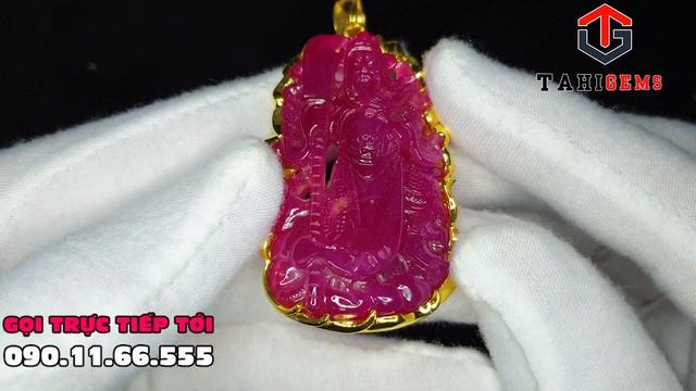 Bọc vàng mặt dây chuyền Quan Công đá Ruby Mã 5168 | TahiGems Tahi Phạm смотреть онлайн
