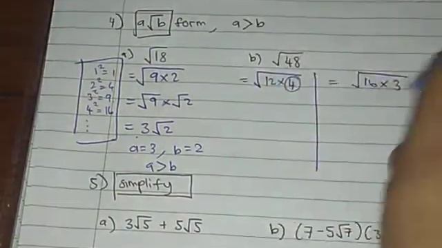 F4 Addmath KSSM Chapter 4: indices, surds & log (4.2 laws of surds) смотреть онлайн