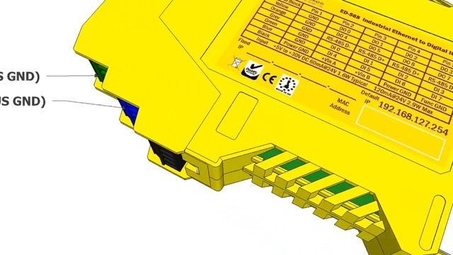 Brainboxes - Ethernet to IO Module Hardware Features смотреть онлайн