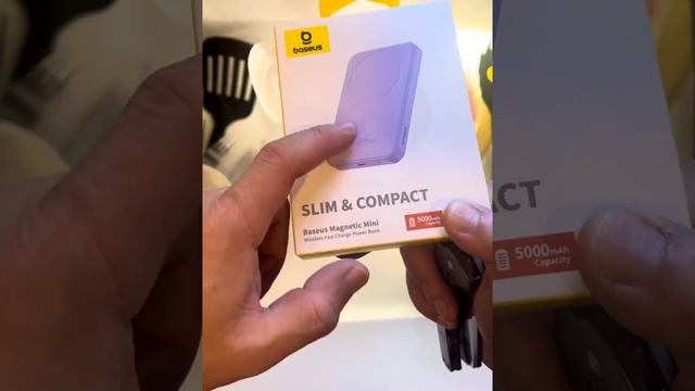 Preview- baseus magnetic mini wireless fast charge power bank 5000mAh capacity pd 20w fast charge смотреть онлайн