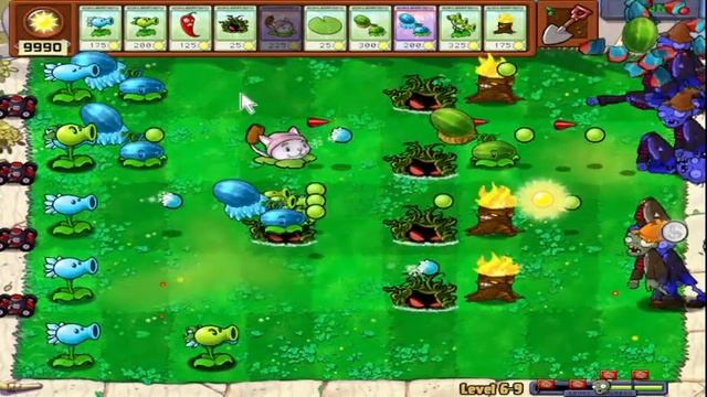 easy level Plants vs Zombies live streaming #pvz смотреть онлайн