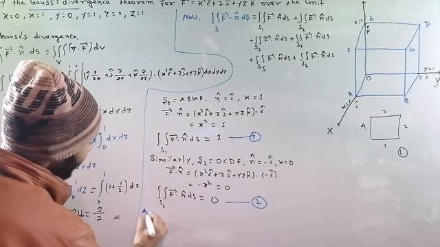 Gauss's Theorem based Question Solved| Verify the Gauss's divergence vec F=x^(2)hat i+zhat j+yzhat смотреть онлайн
