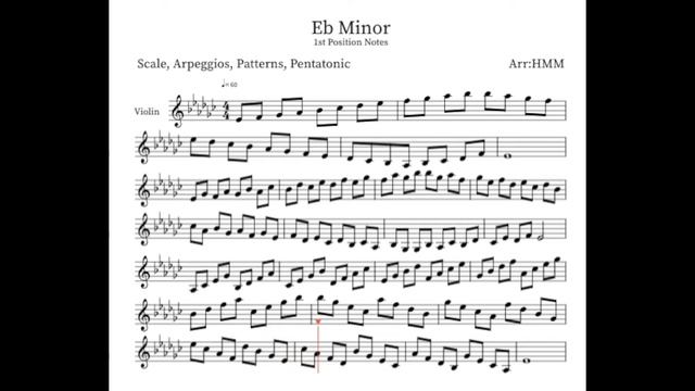 Learn How To Play The Eb Minor Scale On Violin | Beginner Etude смотреть онлайн
