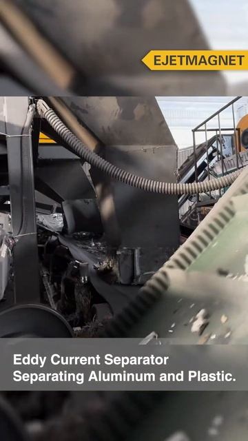 Eddy Current Separator Separating Aluminum and Plastic#aluminumwindowsrecycling смотреть онлайн